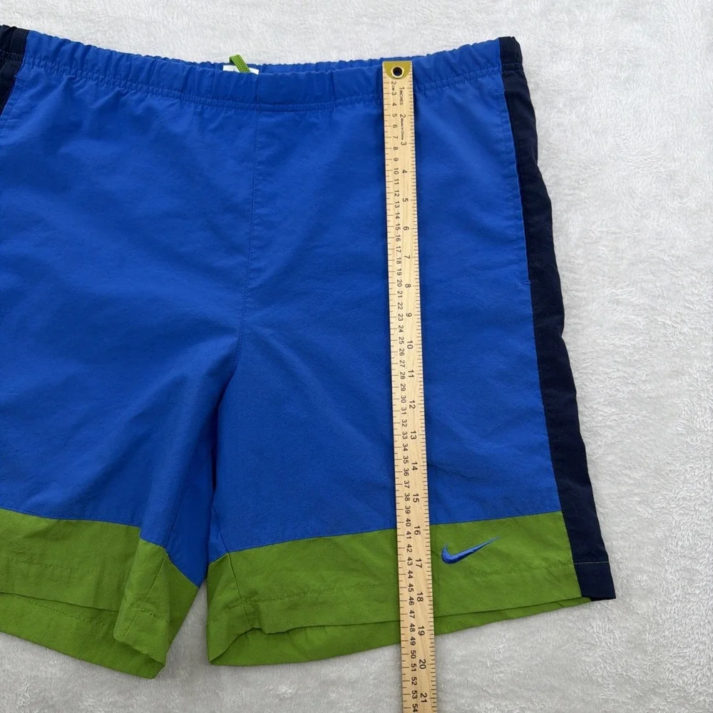 Vintage 90's Nike White Tag Mini Swoosh Swim Trunks Shorts Men's Size M 36x8